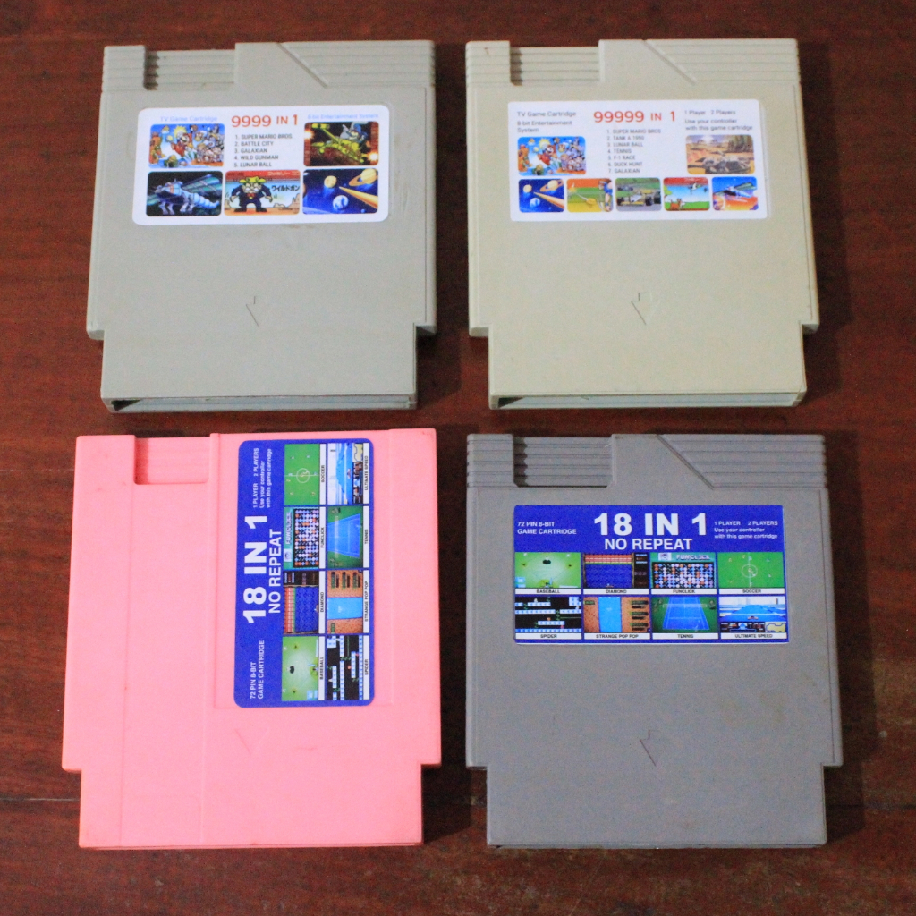 Kaset Vcom 8 Bit 72 Pin Multi Game Refurbished Murah Tested Normal