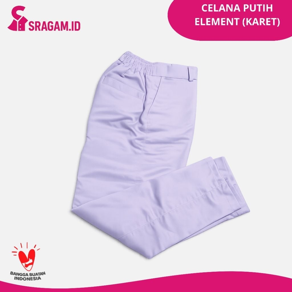 SRAGAM | Seragam Sekolah Celana Karet Putih SD SMP SMA Element