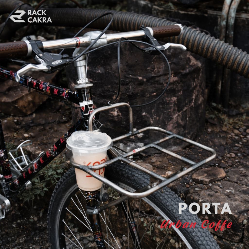 Rack Cakra - Front Rack Porta | Coffe Urban Commuter Bike Rak Depan Sepeda Vintage