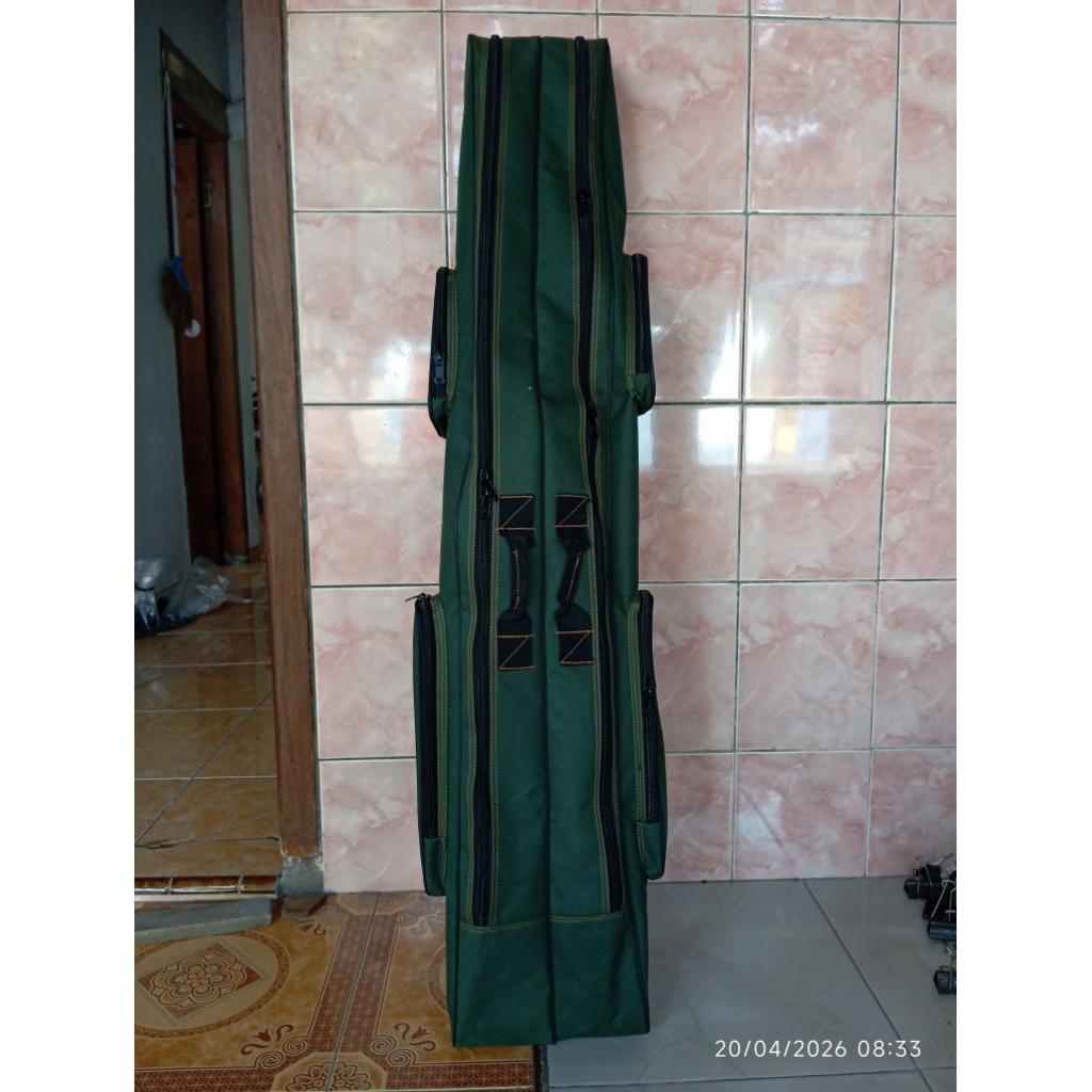 Tas pancing 120cm 2ruang 4saku bahan terpal truk