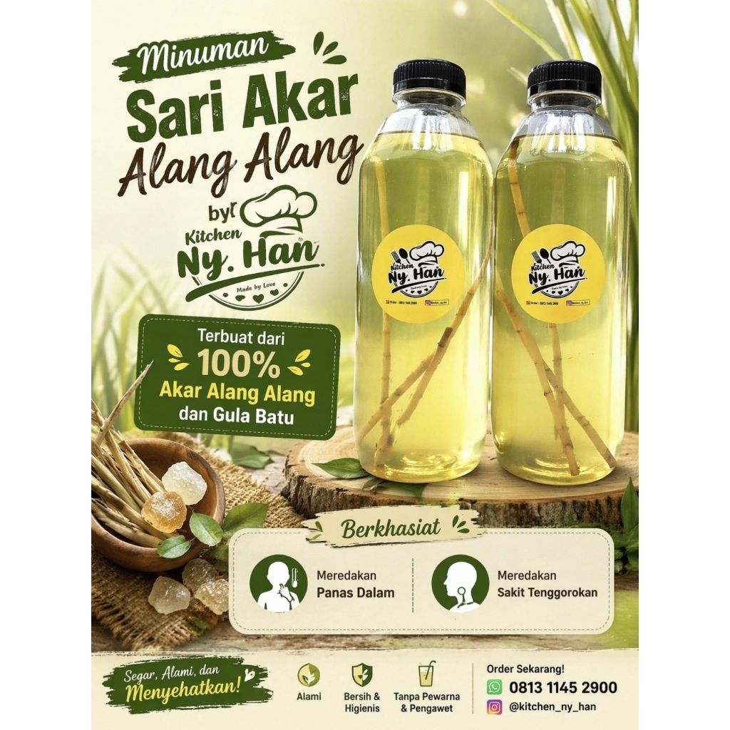 Minuman Sari Alang Alang 1ltr
