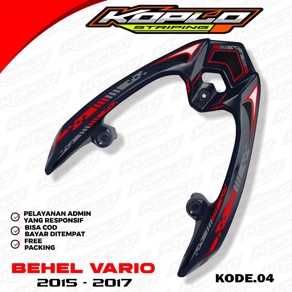 Sticker Pelindung Behel Motor Vario Led 125. Stiker Behel Motor Vario Led 125/150 ( Tinggal Pasang )