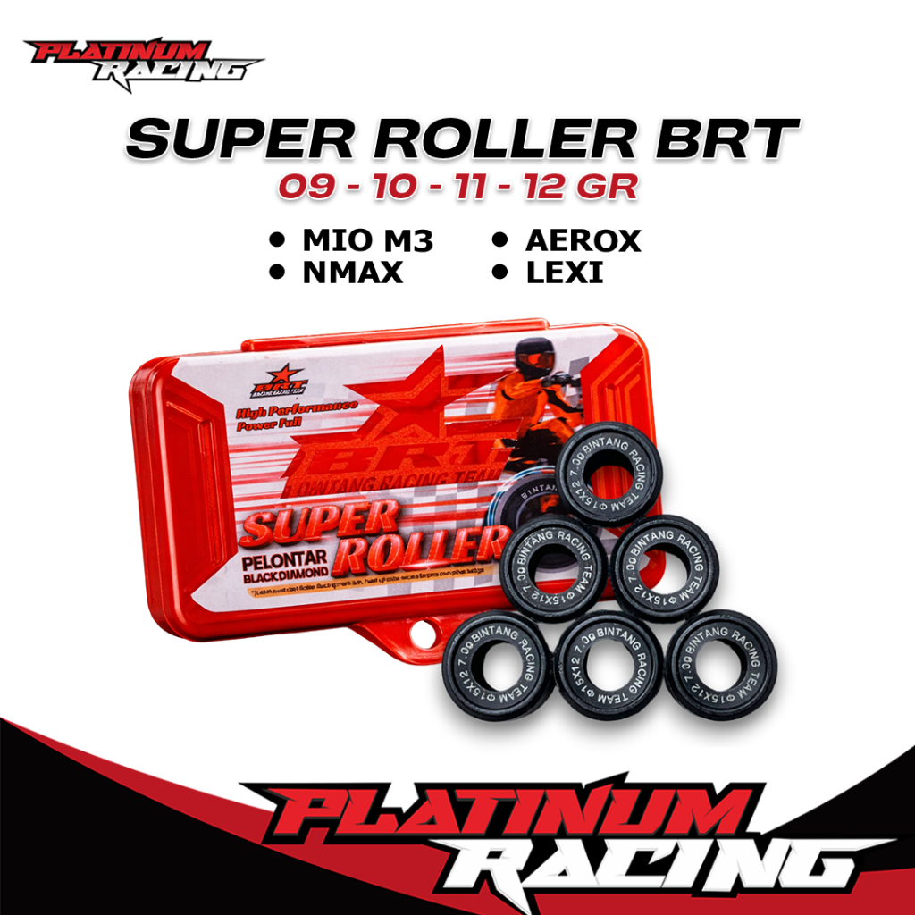Roller BRT - Nmax ROLLER Racing BRT racing Black Diamond Roller Ukuran 9 dan 11 gram Platinum Racing