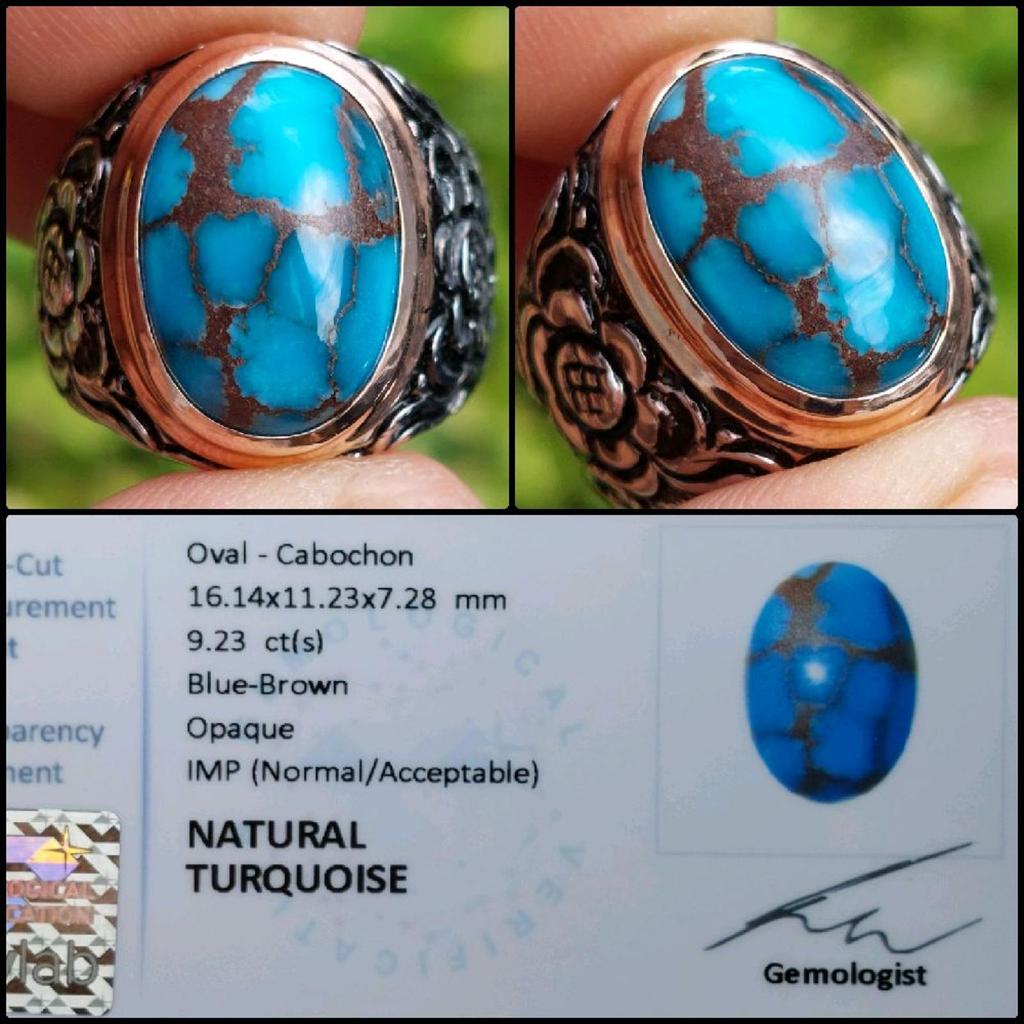 Natural Turquoise Top Color Blue Gems Batu Permata Pirus Biru Asli Original Garansi