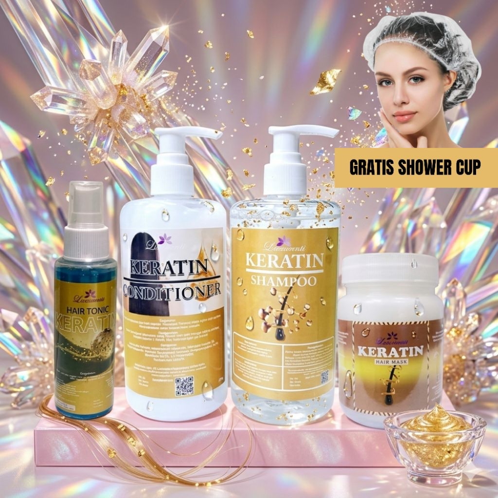 Paket Bundling Larassanti Shampo Conditioner Hair Mask Hair Tonic Perawatan Rambut Mengembang Ketomb