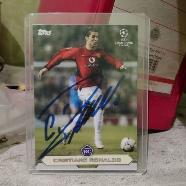 Kartu Replica Mainan Anak Jadul Bola tanda tangan C.Ronaldo Rookie