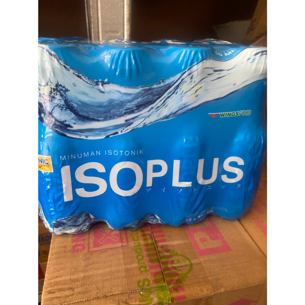 Minuman Isotonik ISOPLUS 12 Botol 350ml 1 DUS (krat) - Merehidrasi Tubuh, Menyeimbangkan Ion, Mudah 