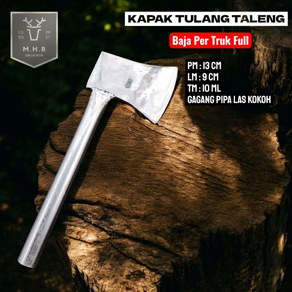 Kampak Baja Per Tajam Anti Gompel Cacah Daging Tulang