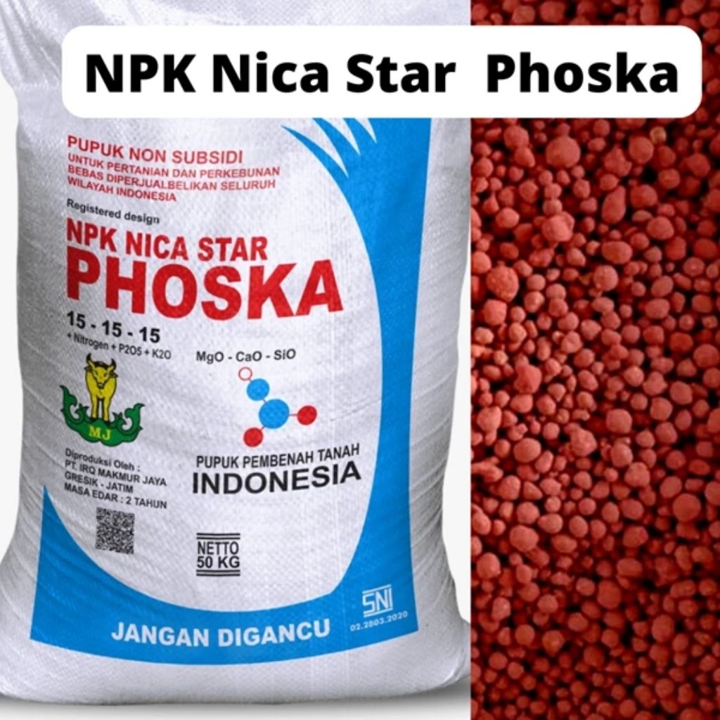 Pupuk NPK Phoska 15-15-15 1kg - Meningkatkan Kualitas Tanah dan Pertumbuhan Tanaman