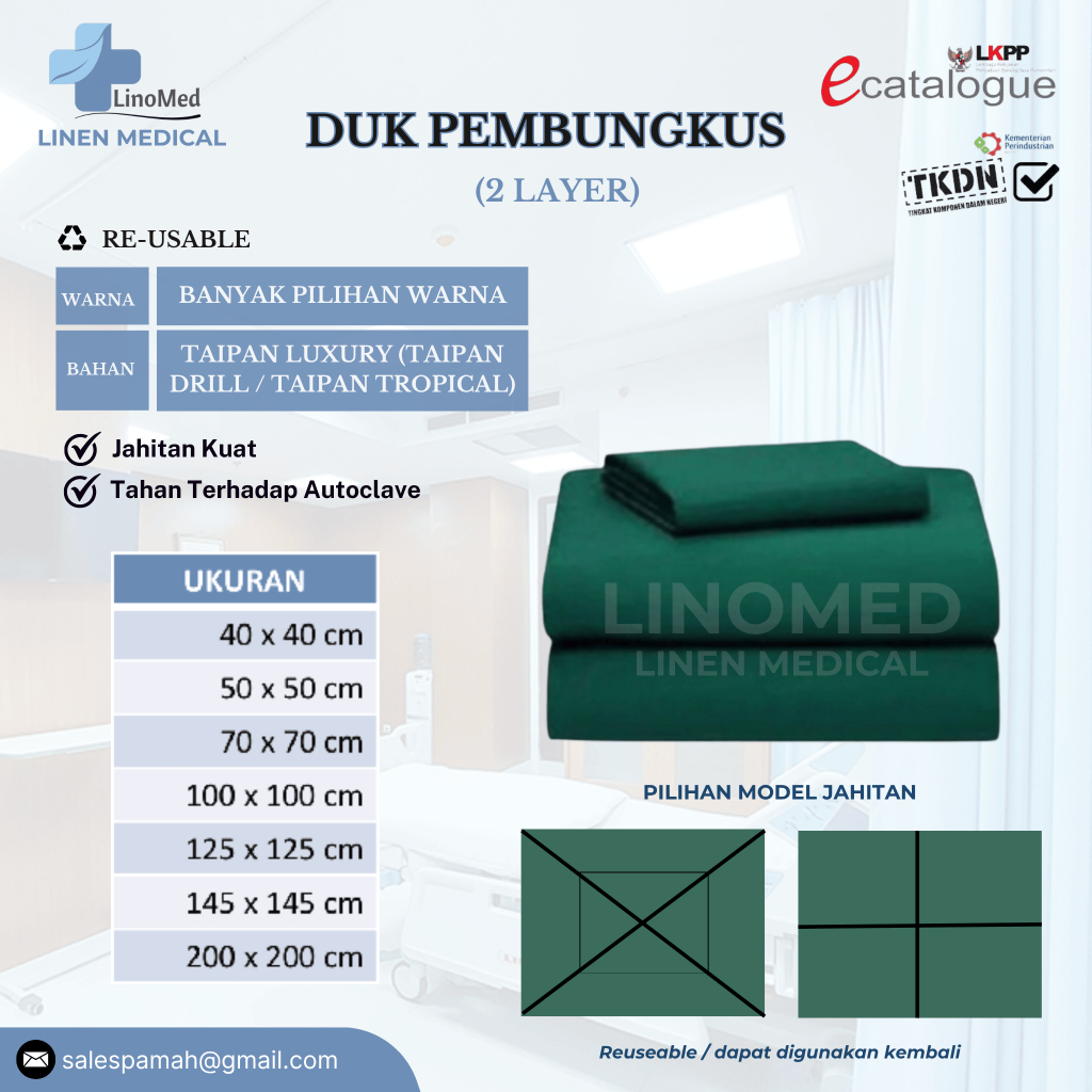 Duk Pembungkus - 2 layer - Taipan Luxury (Taipan Drill / Taipan Tropical)