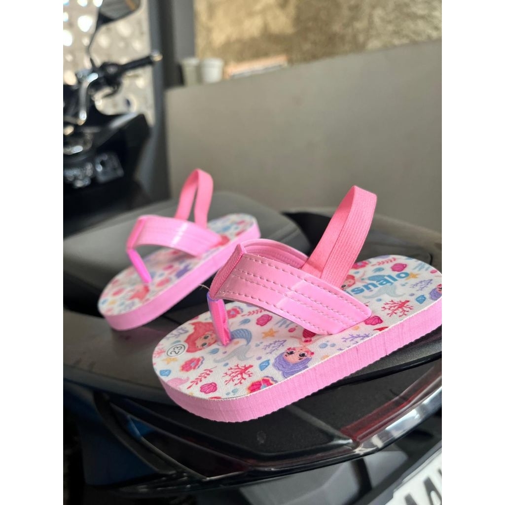 Sandal Anak Perempuan Motif Putri Duyung - Pink Cantik & Magis