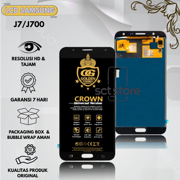 LCD SAMSUNG GALAXY J7 / TOUCHSCREEN SAMSUNG J7 / J700 / J700F / J700G / J7 2015 FULLSET LCD + TS ORI