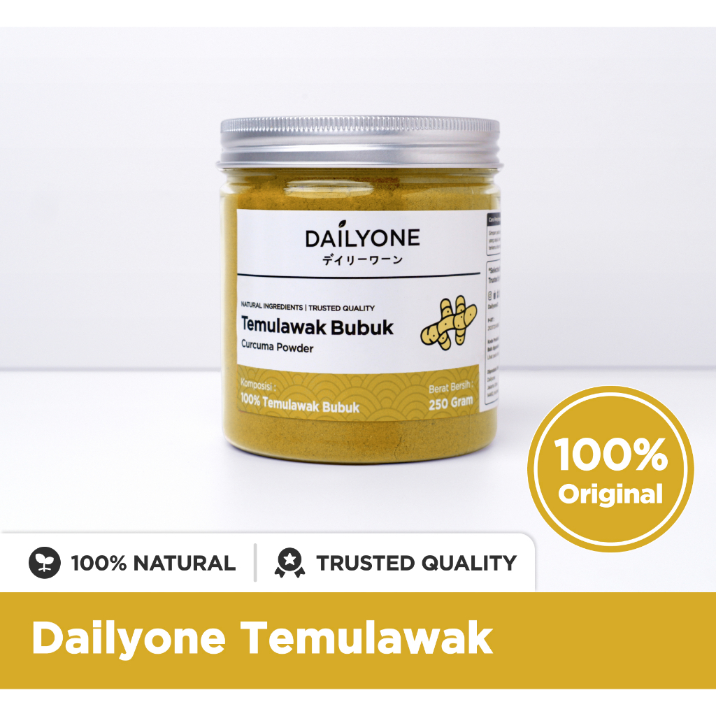 Temulawak Bubuk / Curcuma Powder Premium Original Dailyone