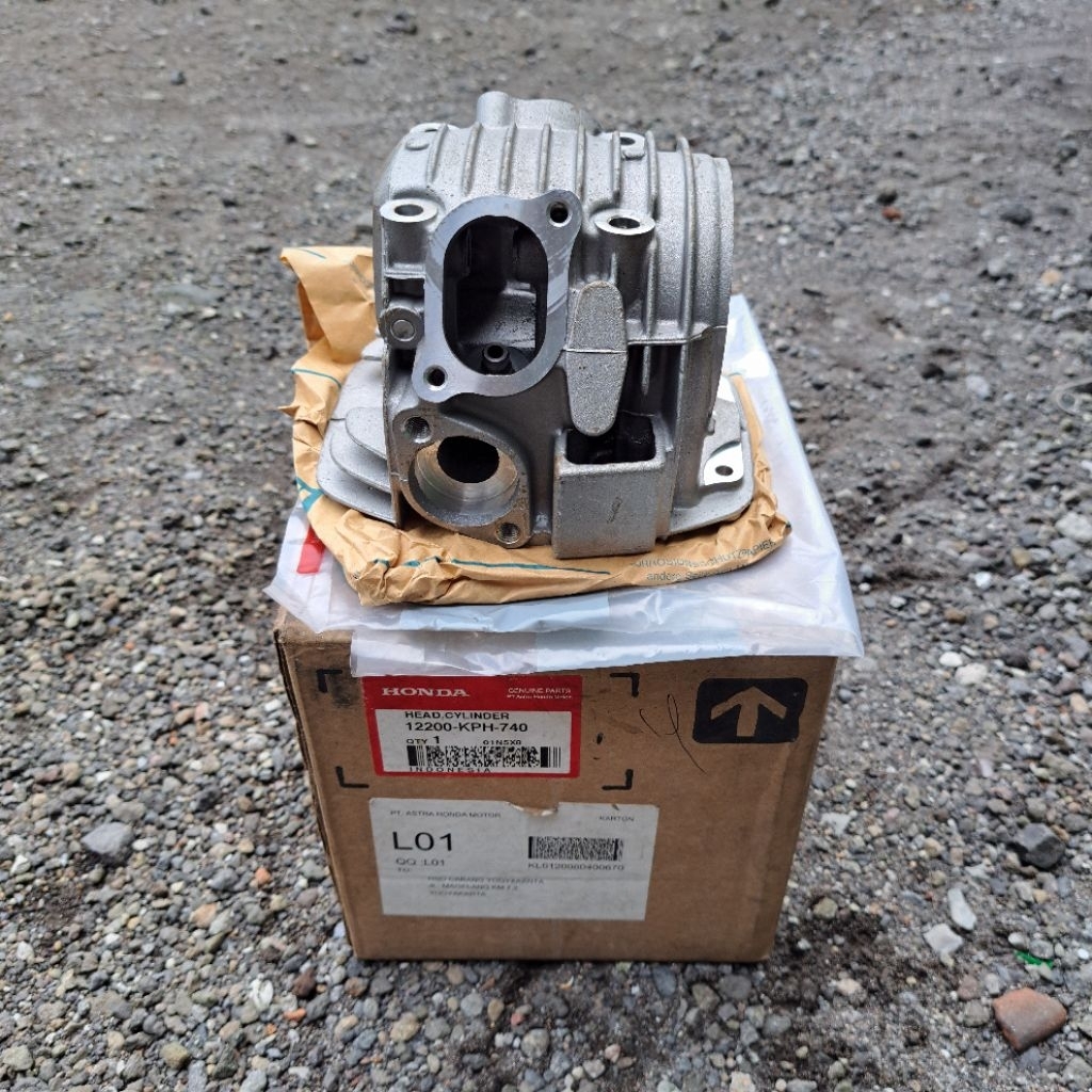 Blok Cylinder Silinder Head Karisma Supra X 125 Lama Karbu kirana 125 12200-KPH-740 Original AHM Ast