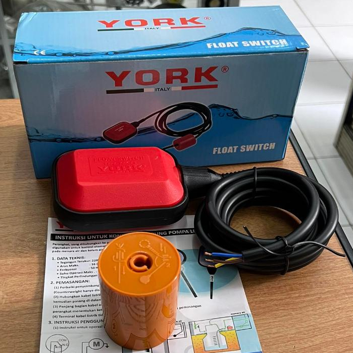 FLOAT SWITCH FLOATING SWITCH YORK 2 METER PELAMPUNG TANOND 2M 2 M OTOMATIS TOREN TANDON FLOAT SWITCH