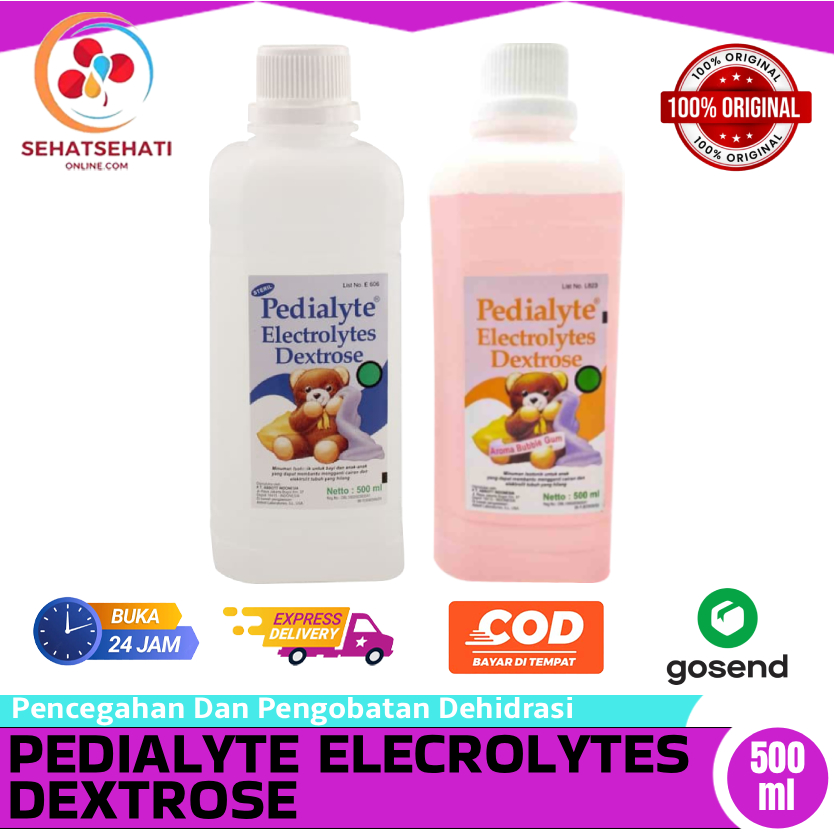 Pedialyte Electrolytes Dextrose 500ml - Larutan Mengatasi Dehidrasi