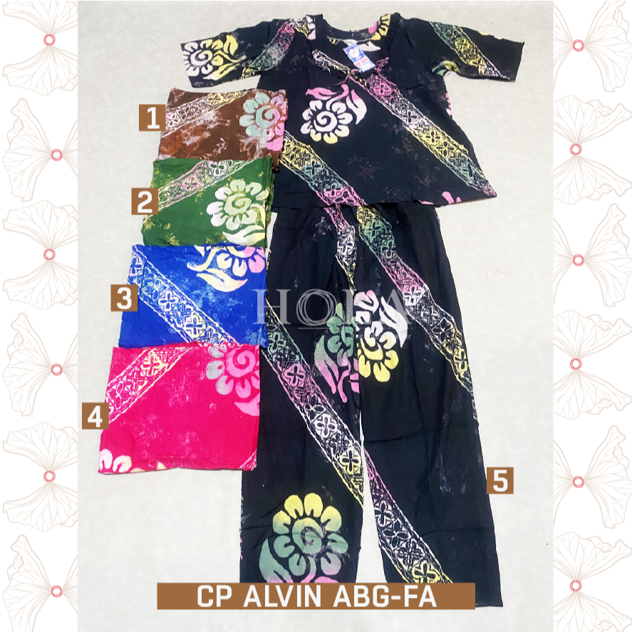 HOLA_FASH | B- Setelan CP ALVIN ABG Batik, Setcel batik, setelan rumahan, setelan santai, setelan ba
