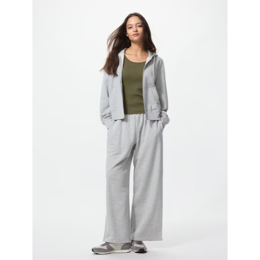 NEW Women Celana Sweat Lebar Wide Pants Loungewear Piyama Santai Wanita Cewek Panjang Pants Bawahan 
