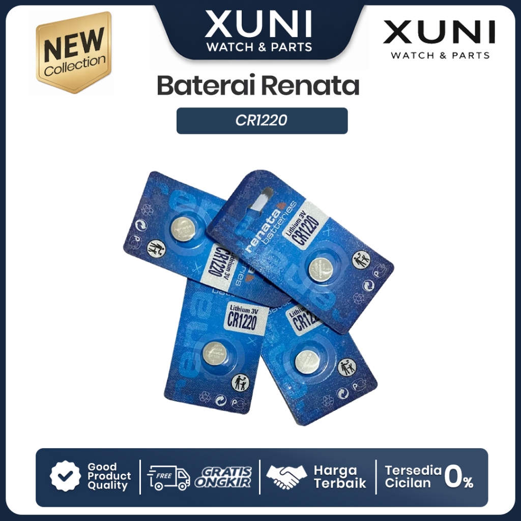 Baterai RENATA CR1220 CR 1220 Battery RENATA CR1220 CR 1220 Batre RENATA CR1220 CR 1220 3V Original