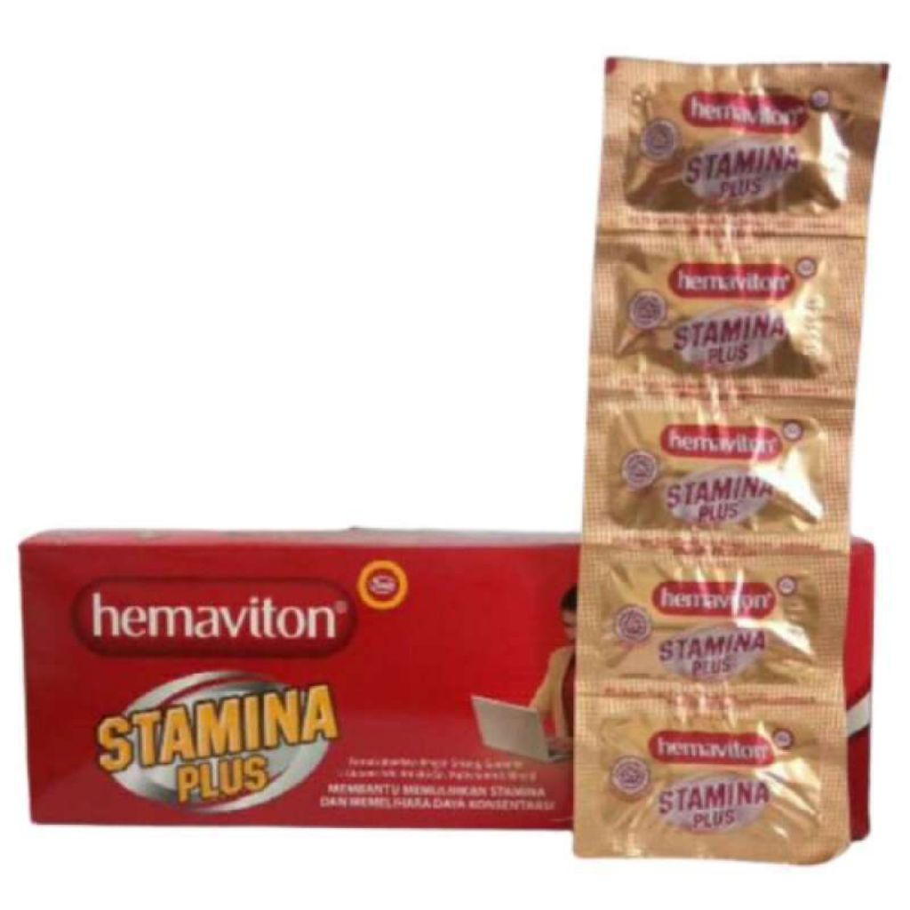 Hemaviton Stamina Plus Kapsul - Peningkatan Stamina, Kapsul Herbal, 50 Kapsul per Box