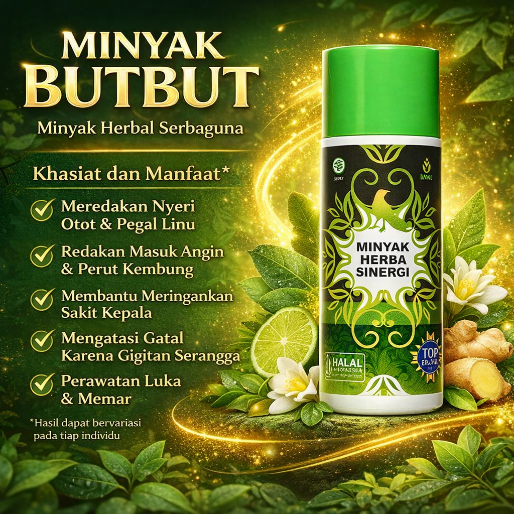 PROMO Minyak Balur Minyak Herba Sinergi Pijat Urut Luka Gosok Gatal Asli HNI HPAI Herbal Burung Bubu