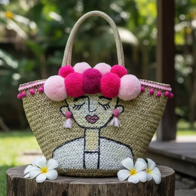 Tas Ayaman Mendong Lukis Bali Uk. M