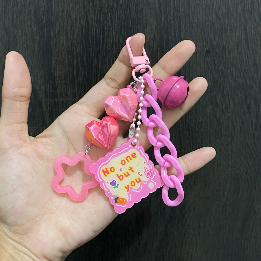 Gantungan Tas Manik Akrilik | Gantungan Kunci Manik Manik | Hiasan Tas | Bagcharm