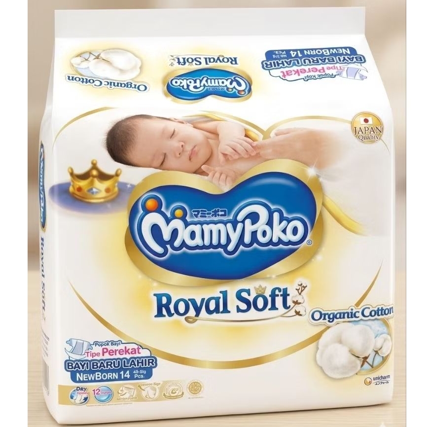 MamyPoko Royal Soft New Born 14 Perekat (isi 14 pcs)