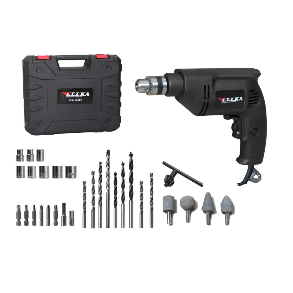 Bosch GBM 400 Mesin Bor Besi Kayu 10 MM Drill Compact Kompak Low Watt Keyless Tanpa Kunci Putar