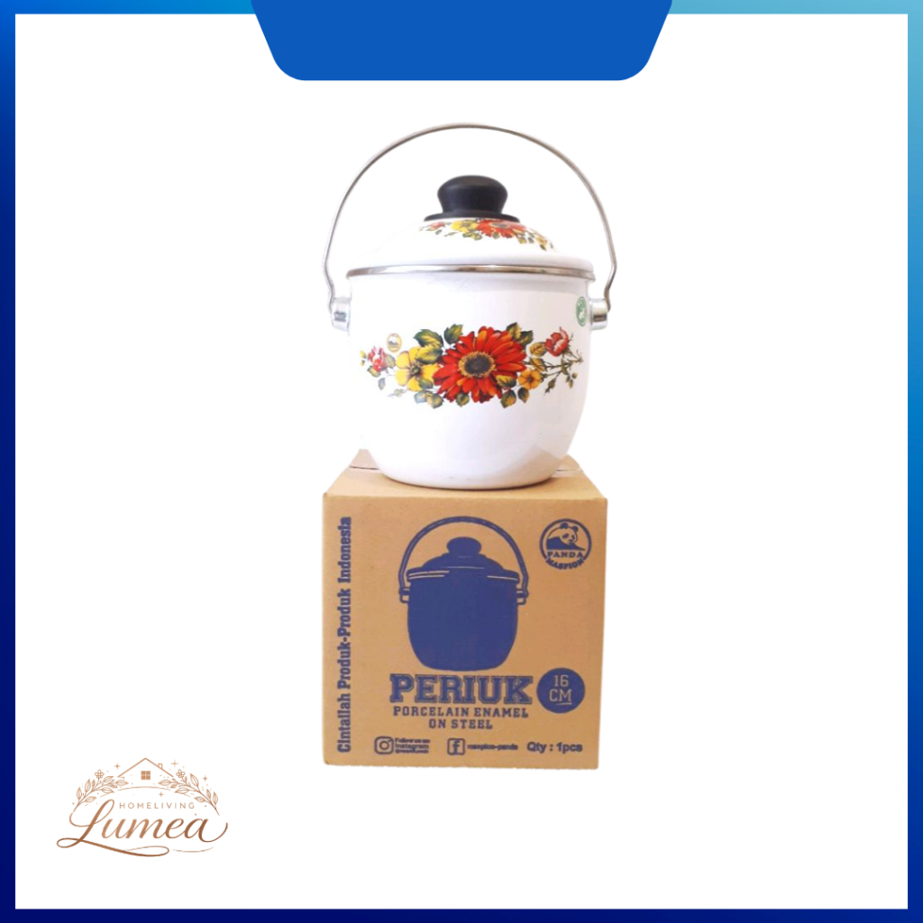 Periuk Enamel Maspion 16 cm | Panci Periuk Porcelain Maspion