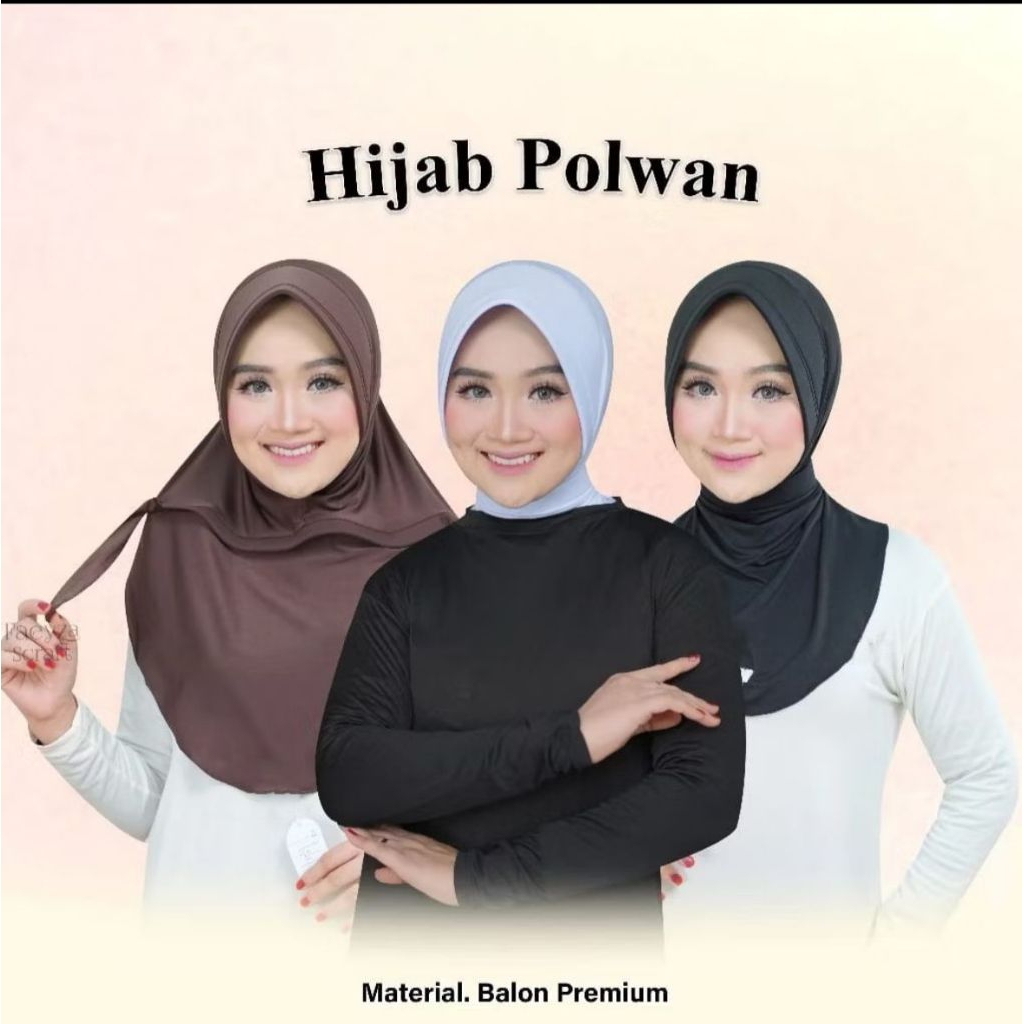 Hijab Dinas Hijab Polwan tali