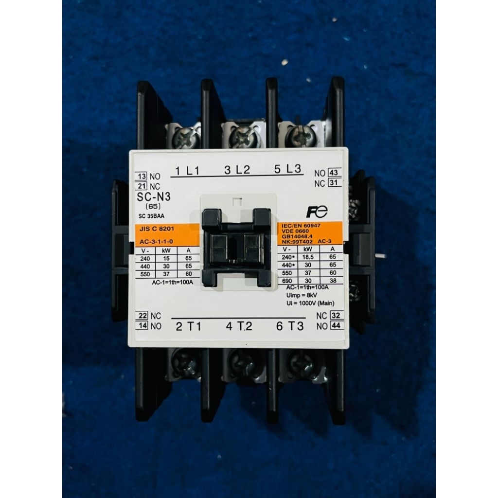 Kontaktor/Contaktor 3P Fuji SC-N3 100A 220V sc-n3