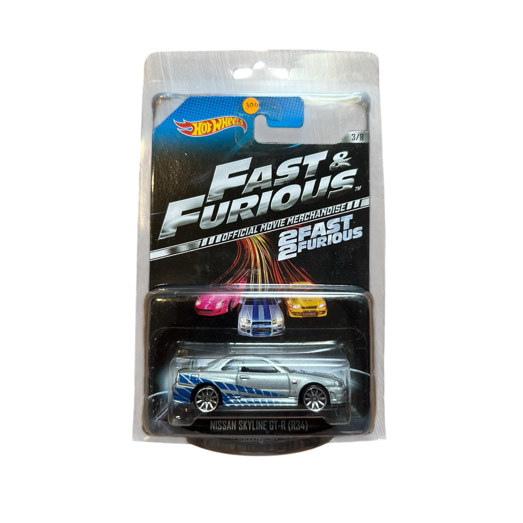 Hot Wheels Nissan Skyline GT-R (R34) edisi Fast & Furious Official Movie Merchandise