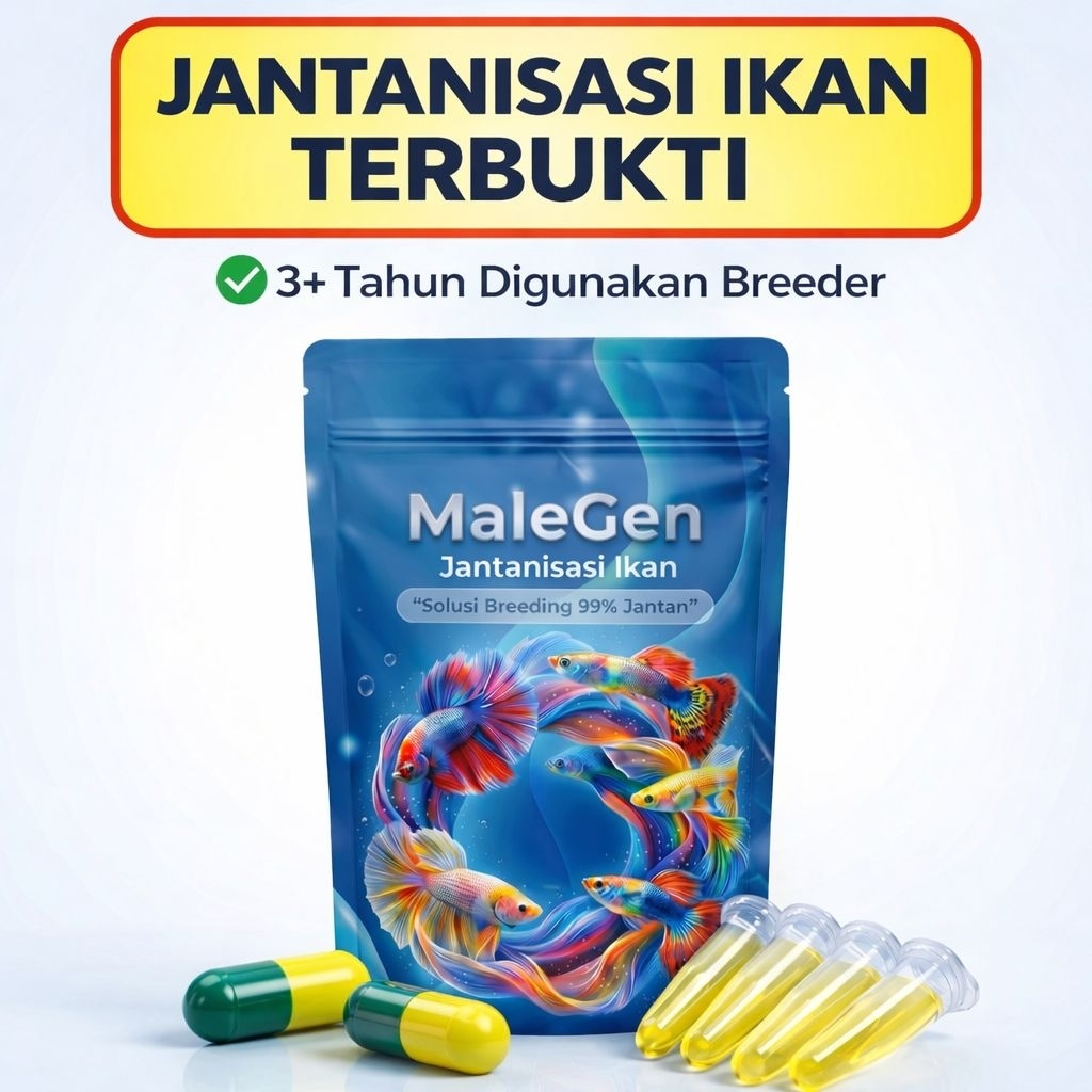 Obat Jantanisasi breeding ikan cupang,Guppy Nila 99% anakan jantan