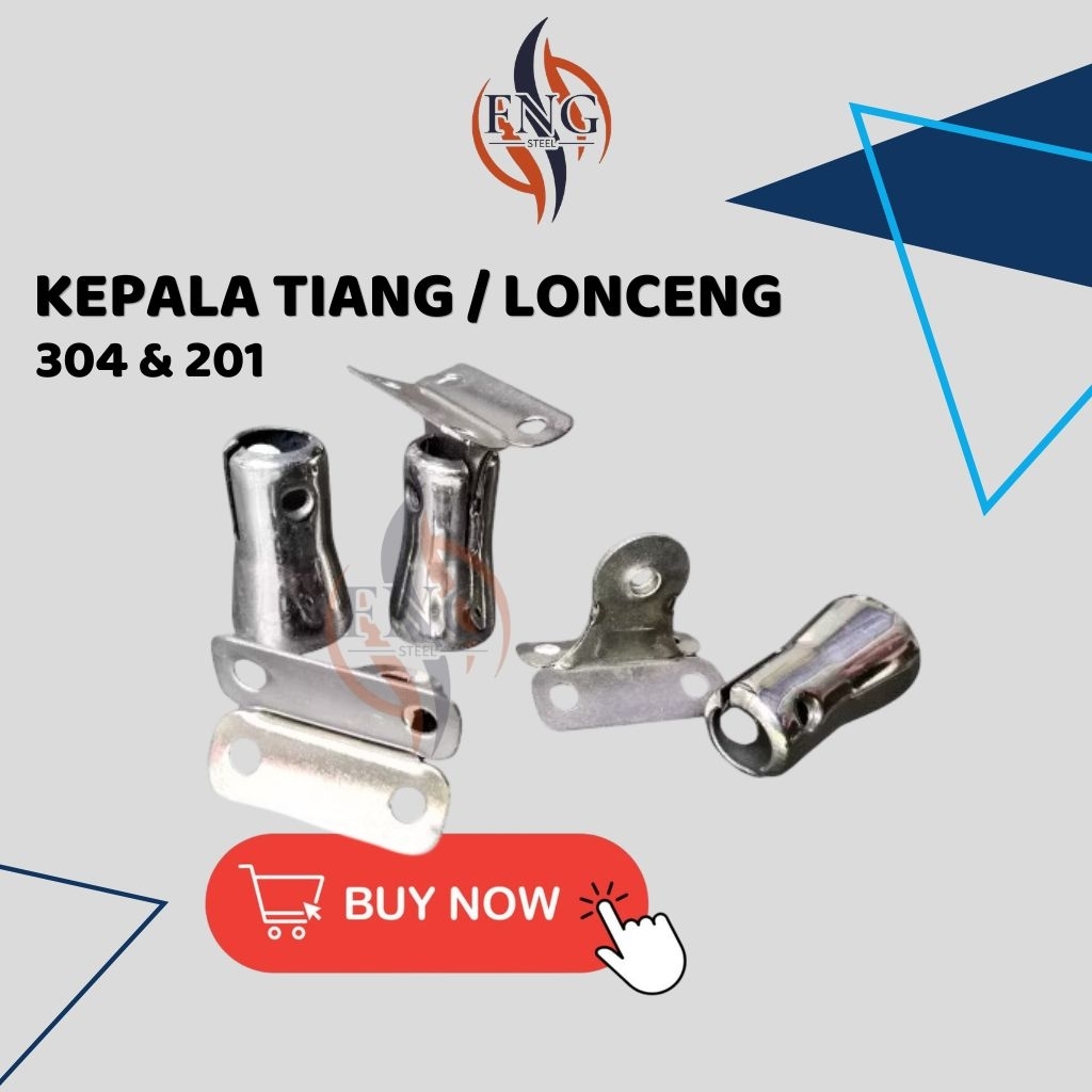 KEPALA TIANG LONCENG RAILING TANGGA SUS 304/201