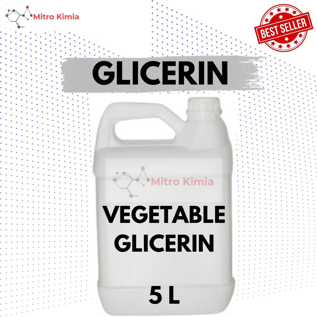 GLISERIN • Pure Vegetable Gliserin • Grade A • Pelembab & Perawatan Kulit • Food Grade Gliserin • 5 