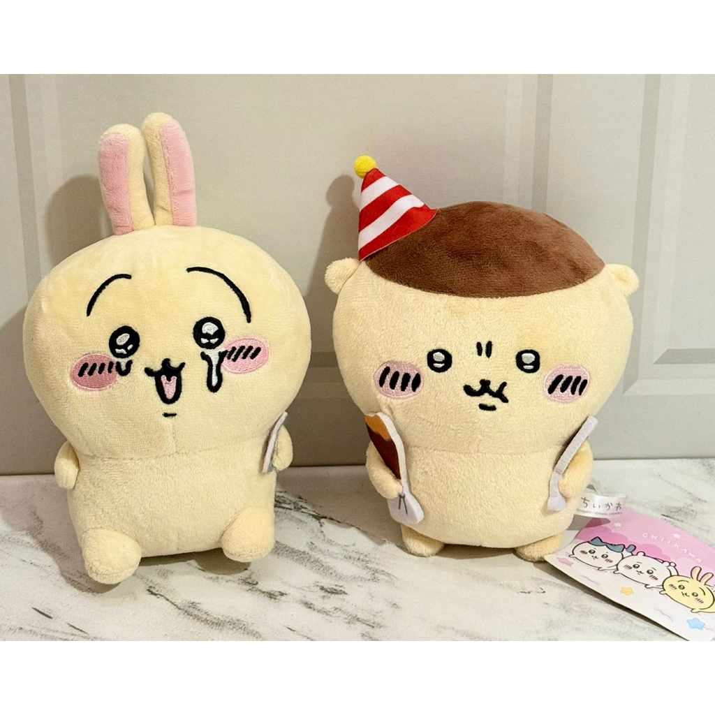 Boneka Plushie Chiikawa Kurimanju Party & Crying Chiikawa Usagi Nagano Chiikawa
