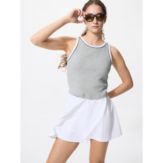 NEW Women Rok Model Celana Aktif Flare Mini Skirt Sport Olahraga Tennis Padel Bulutangkis Badminton 