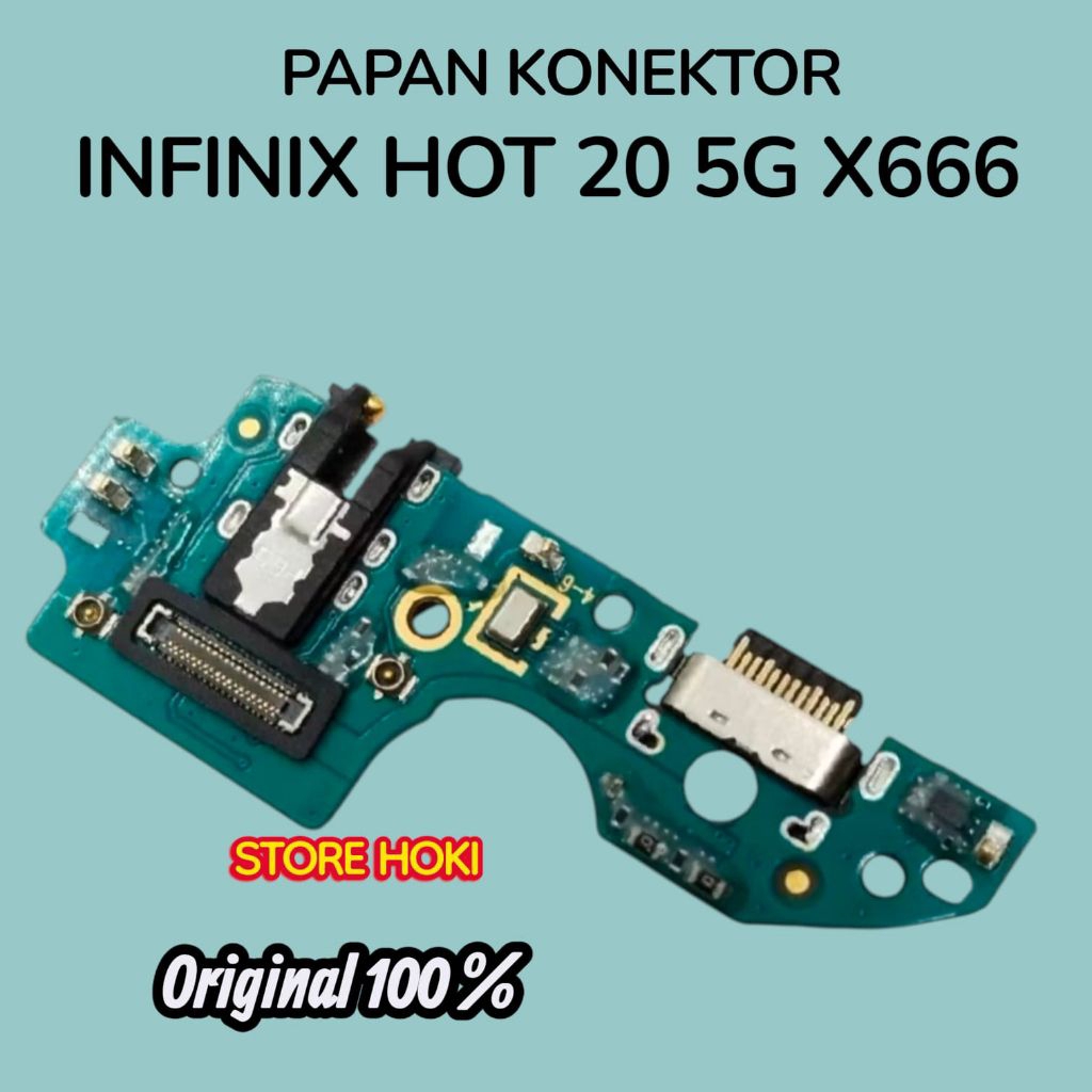 PAPAN CAS INFINIX HOT 20 5G X666 LENGKAP KOMPONEN IC - BOARD CAS CHARGER KONEKTOR CAS INFINIX HOT 20