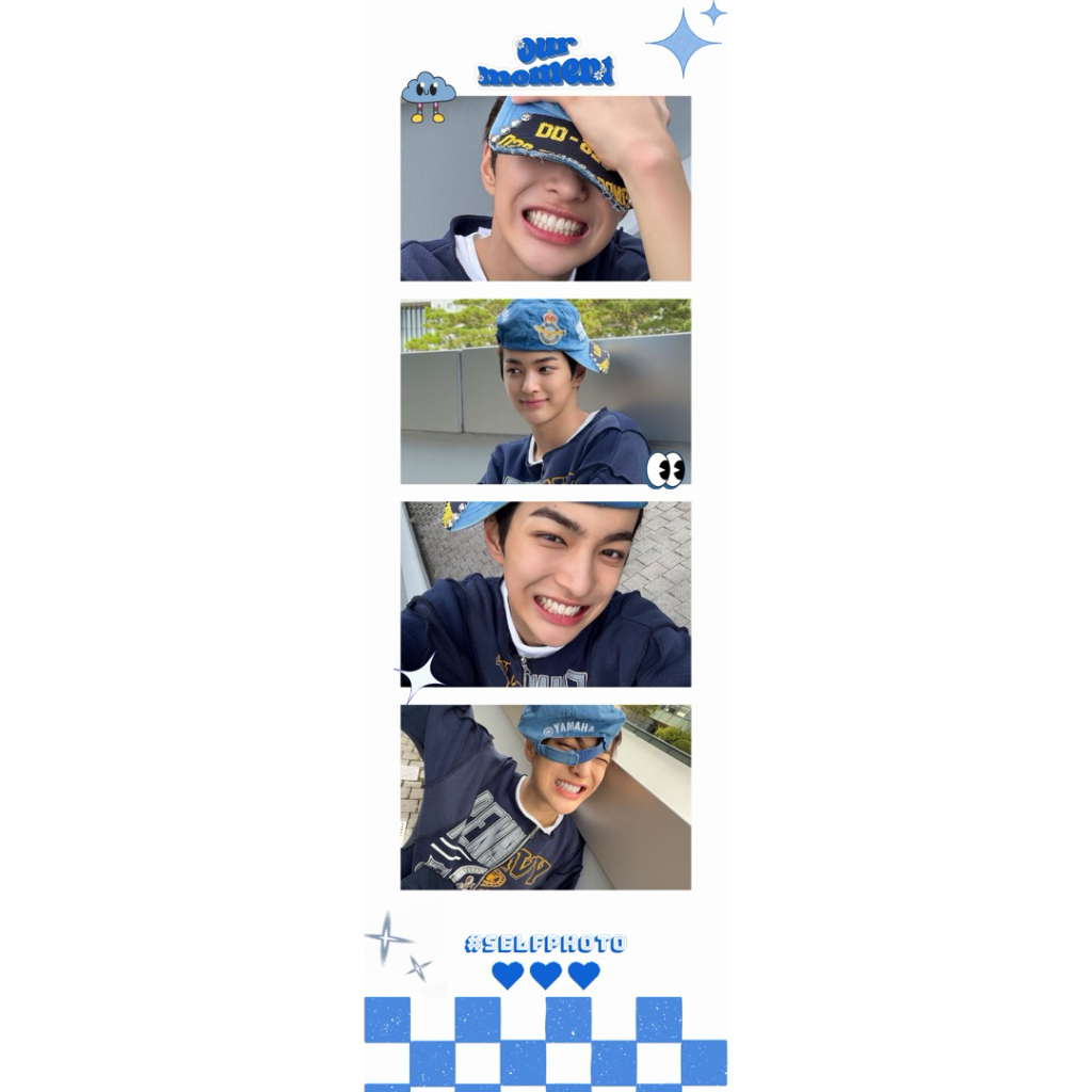 Template Photobooth Photo Strip Digital Bisa Custom