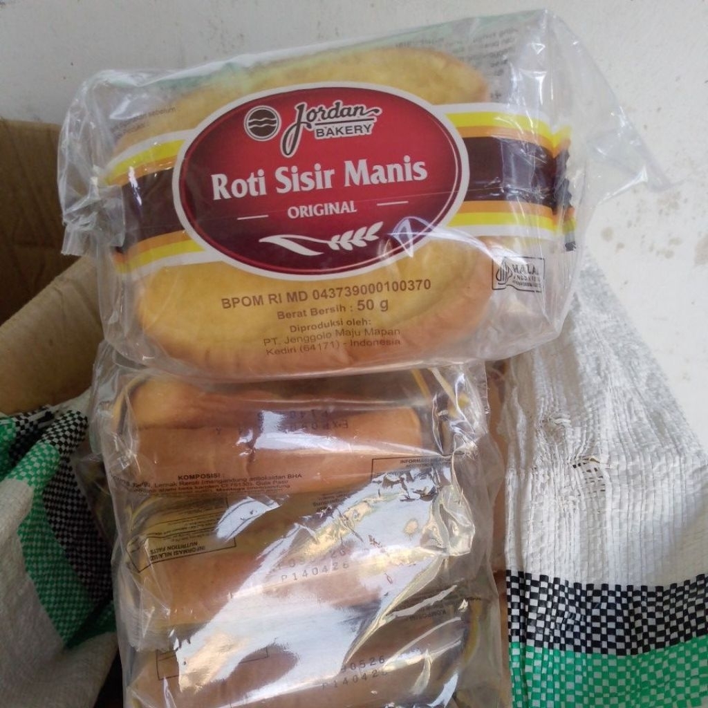 Roti Sisir Mentega Jordan Bakery - Mentega Asli, Lembut, Legit