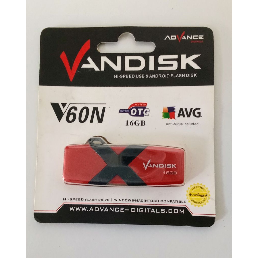 FLASHDISK ADVANCE VANDISK 16GB PLUS OTG ORIGINAL