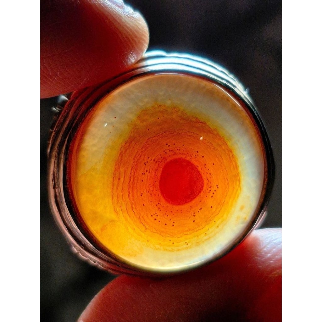 Natural batu akik puser sulaiman mata dimensi 21.21.8