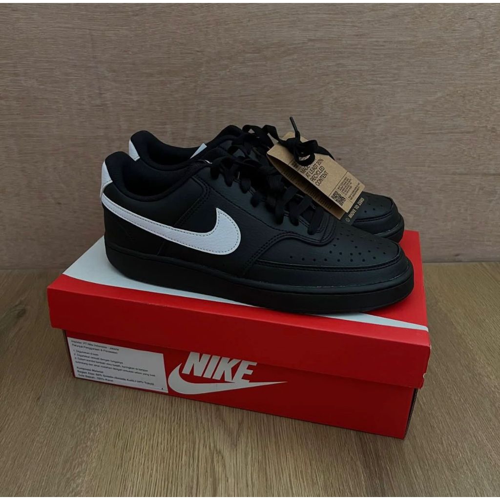Nike Court Vision Black White