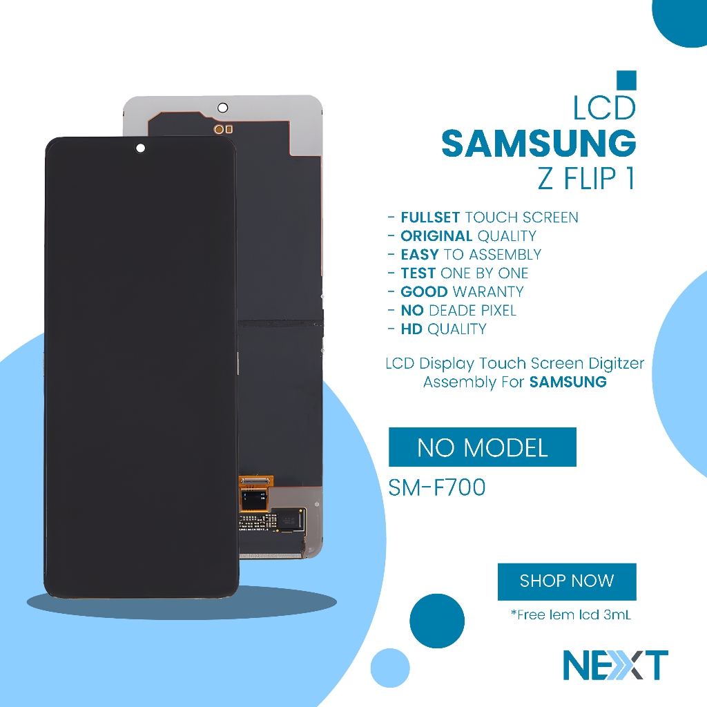 LCD Samsung Z Flip 1 - Include Frame Fullset Touchscreen