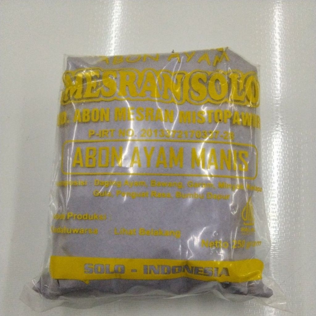 mesran solo abon ayam manis