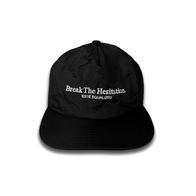 ESTE EQUALIZED BLACK NYLON SNAPBACK