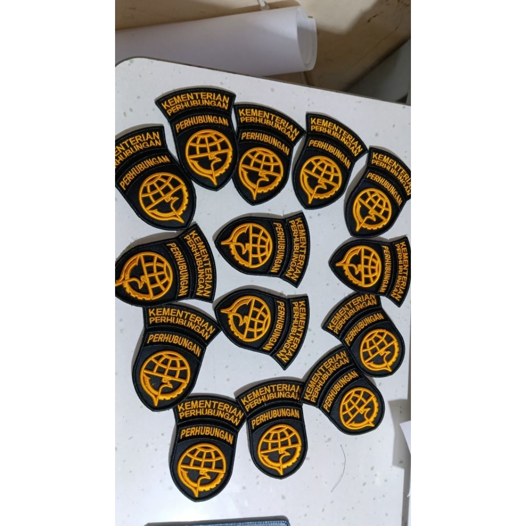 logo polda, perhubungan, kementrian perhubungan, SIE PROPAM , Mabes polri  bordir timbul 3d