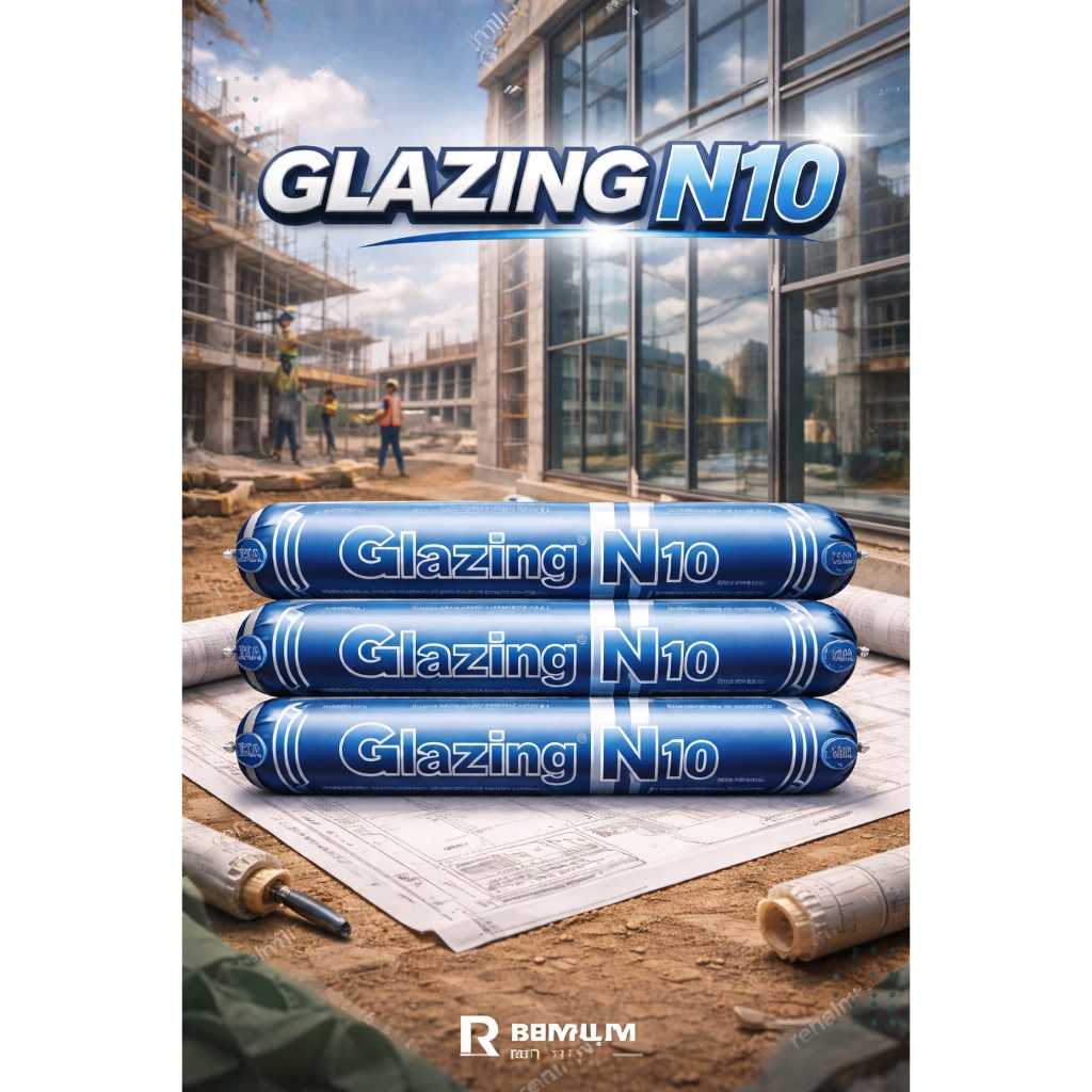 Lem Kaca Silicone Sealant Glazing N10 Sosis | IKA Glazing N10 Silicone Sealant Waterproof Flexible