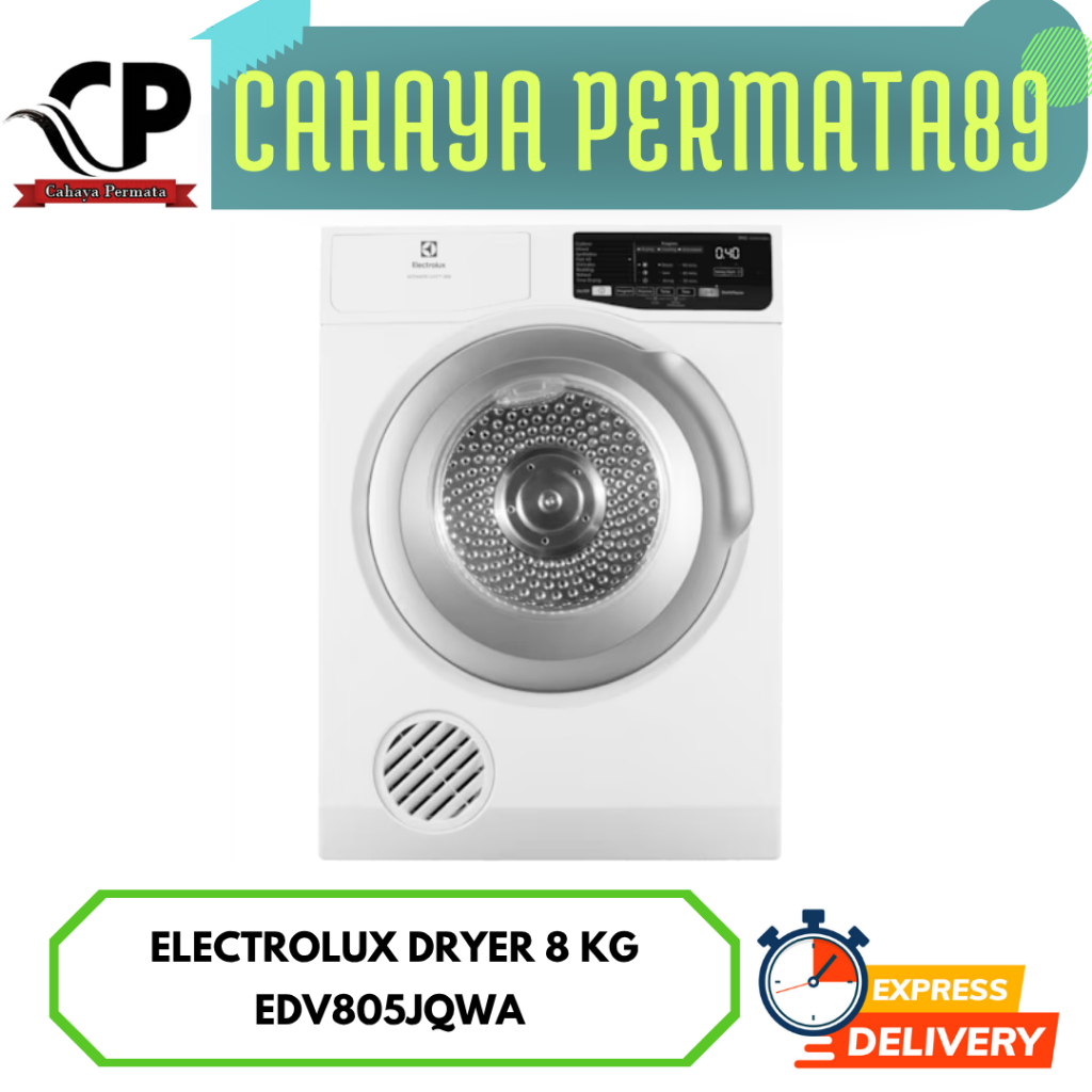 ELECTROLUX EDV805JQWA DRYER 8 KG PENGERING PAKAIAN FRONT LOADING